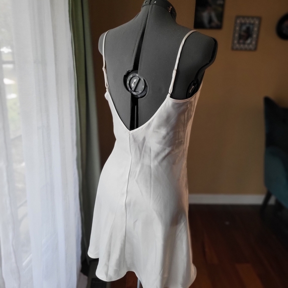 Delicates Ivory Satin Chemise with Lace Detail - Picture 7 of 8